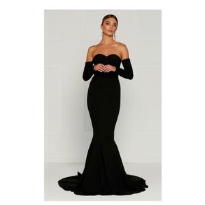 Alamour the label off the shoulder Dress